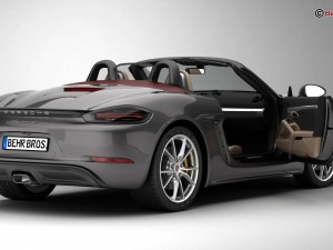 porsche 718 boxster 2017 3D Модель