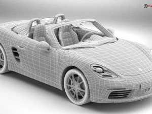 porsche 718 boxster 2017 3D Model