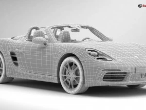 porsche 718 boxster 2017 3D Model