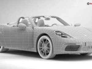 porsche 718 boxster 2017 3D Model
