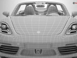 porsche 718 boxster 2017 3D Model
