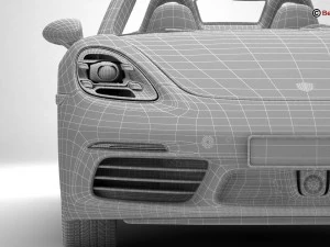 porsche 718 boxster 2017 3D Model