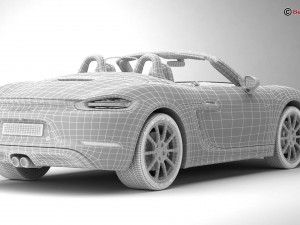 porsche 718 boxster s 2017 Model 3D