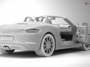 porsche 718 boxster s 2017 Model 3D