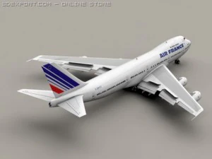 boeing 747 200 ar fran&ccedil;a Modelo 3D
