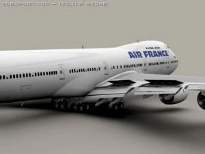 boeing 747 200 ar fran&ccedil;a Modelo 3D