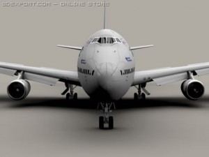 boeing 747 200 air france Modelo 3D