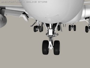 boeing 747 200 air france Modelo 3D