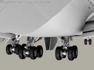 boeing 747 200 ar fran&ccedil;a Modelo 3D