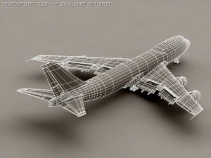 boeing 747 200 ar fran&ccedil;a Modelo 3D