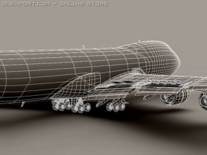 boeing 747 200 air france Modelo 3D