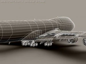 boeing 747 200 ar fran&ccedil;a Modelo 3D