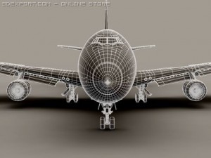 boeing 747 200 air france Modelo 3D