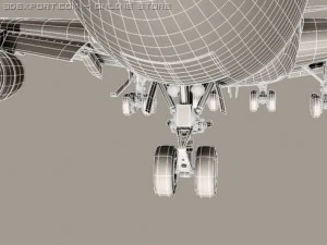 boeing 747 200 ar fran&ccedil;a Modelo 3D