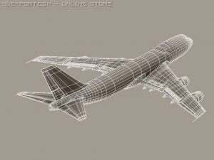 boeing 747 200 ar fran&ccedil;a Modelo 3D