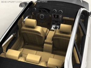 audi a3 sportback 2009 3D Model