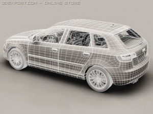 audi a3 sportback 2009 3D Model