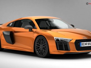 audi r8 v10 plus 2016 Model 3D