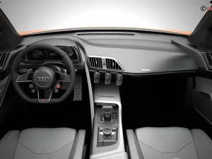 audi r8 v10 plus 2016 3D Model