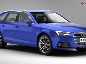 audi a4 avant 2016 3D Model