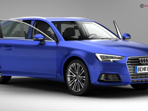 audi a4 avant 2016 3D Model