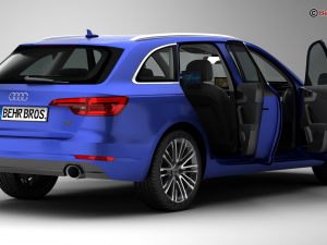 audi a4 avant 2016 3D Model