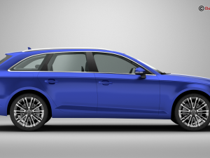 audi a4 avant 2016 3D Model
