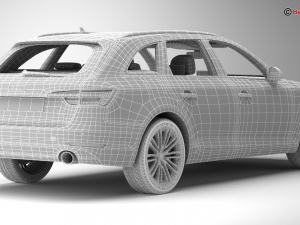 audi a4 avant 2016 3D Model