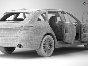 audi a4 avant 2016 3D Model