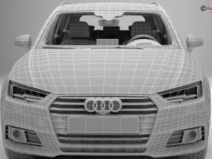 audi a4 avant 2016 3D Model