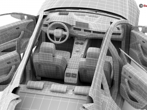 audi a4 avant 2016 3D Model