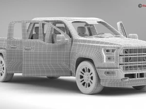 सामान्य पिकअप 3D मॉडल