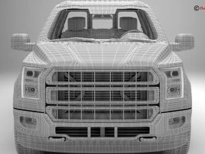 सामान्य पिकअप 3D मॉडल