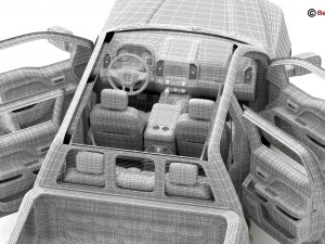 सामान्य पिकअप 3D मॉडल