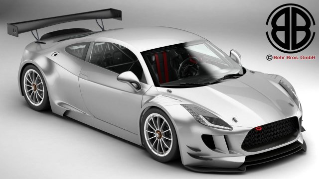 generic sports car gt3 Modelo 3D .c4d .max .obj .3ds .fbx .stl .blend 