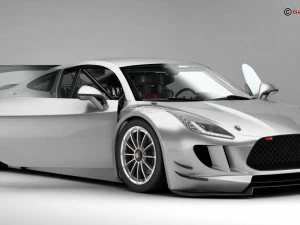 generic sports car gt3 3D Model