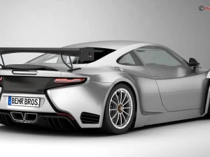 generic sports car gt3 3D Model