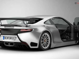 generic sports car gt3 3D Model
