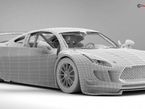 generic sports car gt3 Modelo 3D