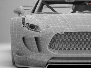 generic sports car gt3 Modelo 3D