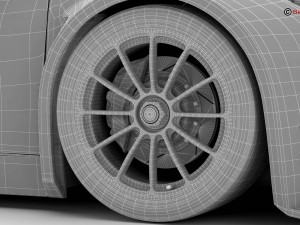 generic sports car gt3 Modelo 3D