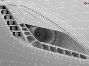 generic sports car gt3 3D Model