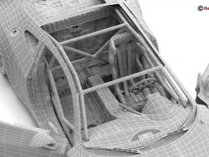 generic sports car gt3 Modelo 3D