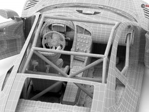 generic sports car gt3 Modelo 3D