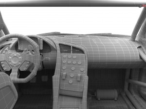 generic sports car gt3 Modelo 3D