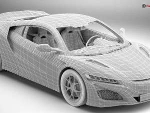 acura nsx 2017 Model 3D