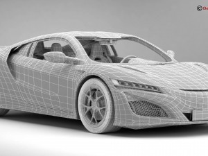 acura nsx 2017 Model 3D