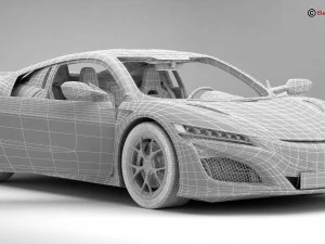 acura nsx 2017 3D Model