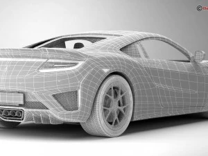 acura nsx 2017 3D Model
