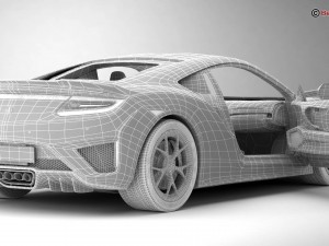 acura nsx 2017 Model 3D